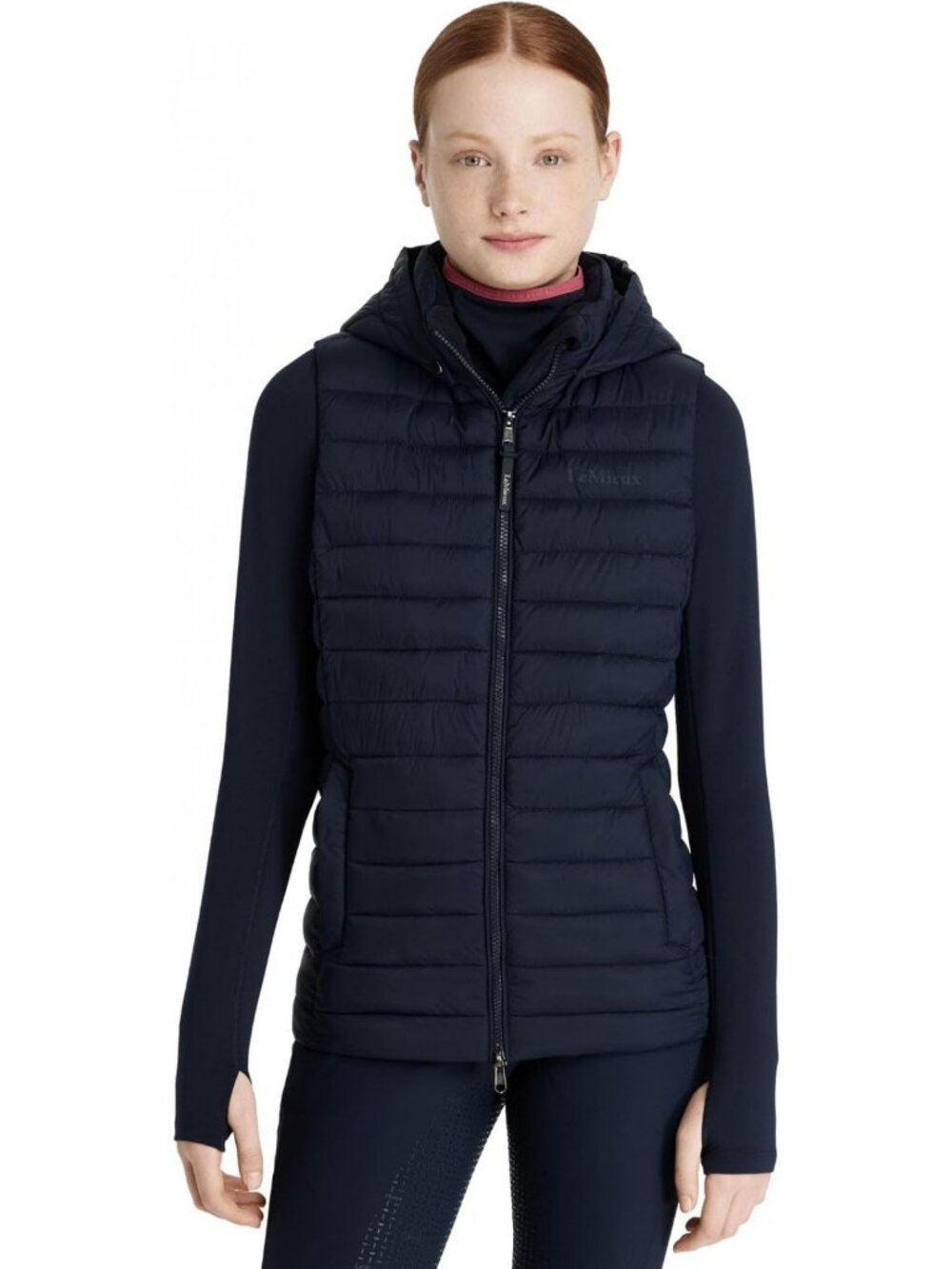 Lightweight Kids Puffer Gilet with Detachable Hood - Stylish Ruby Color